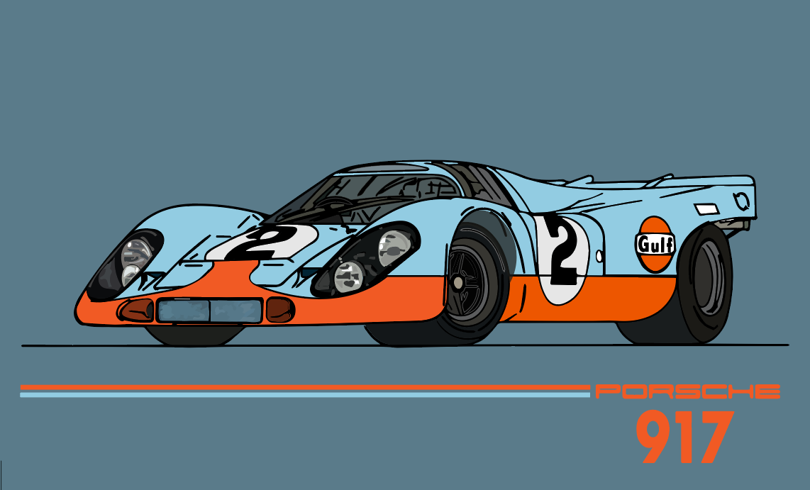 Gulf Porsche 917 Print